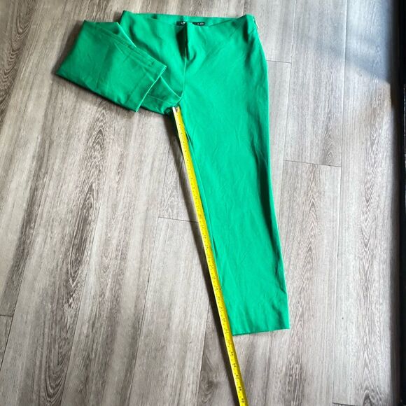 Vintage Lauren Ralph Lauren Women Pants Size 10 Green Cotton Elastin Elastic - Picture 3 of 11